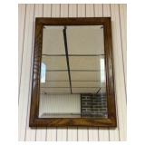 Wood-Framed Rectangular Wall Mirror14.5×20.5