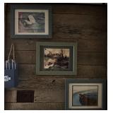 Vtg Framed Marine Animal Photos15.5×12.5