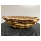Handwoven Decorative Coiled Basket Bowl16.5" diam