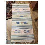 Handwoven Wool Rug with Fringe60×29