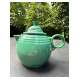 Vtg Fiesta Green Teapot by Homer Laughlin8" tall
