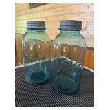 Vtg Ball Perfect Mason Jars9.5" tall