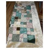 Vtg Boston Color Quilt with Matching Pillow86×100
