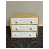 Vtg Wooden Miniature Chest of Drawers7x5x5.5