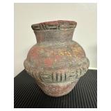 Vtg Large Earthenware Pottery Vase7×7