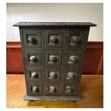 Vtg Wooden Apothecary Cabinet9×6.5×12