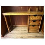Desk with Drop-Down Drawers49.5x18x32