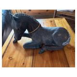 Horse and Zebra Statues Horse 15" long