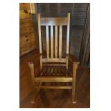 Wooden Rocking Chair With Slat Back27×45