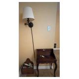 Metal Wall Sconce, Nightstand, & Wood Box, Cont., Metal Wall Sconce, Nightstand, & Wood Box, Cont.,