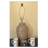 Various Home Decor Items-Light Brown Porcelain Various Home Decor Items-Light Brown Porcelain