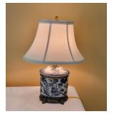 Blue Willow Small Table Lamp with Shade Blue Willow Small Table Lamp with Shade