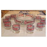 Merry Christmas Punch Bowl Set with 10 Cups Merry Christmas Punch Bowl Set with 10 Cups