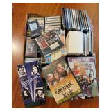 Multimedia Lot: DVDs, VHS, CDs, and Cassette Tapes Multimedia Lot: DVDs, VHS, CDs, and Cassette Tapes