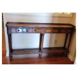 Theodore Alexander Burled Walnut Console Table Theodore Alexander Burled Walnut Console Table