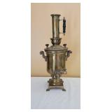 Russian Brass Samovar for Tea Heating Russian Brass Samovar for Tea Heating