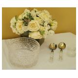 Godinger Crystal Salad Bowl Set with Vase Godinger Crystal Salad Bowl Set with Vase