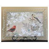 Tile Art Bird Themed Serving Tray Tile Art Bird Themed Serving Tray