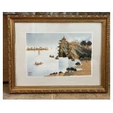 A Tranquil Asian Landscape Painting-18 x 1 x 14" A Tranquil Asian Landscape Painting-18 x 1 x 14"