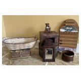 Various Home Decor Items-Small Wall Mirror, Various Home Decor Items-Small Wall Mirror,