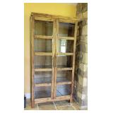 Barnwood Finish Display Case With Lighting Barnwood Finish Display Case With Lighting