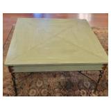 Center Table with Green Patine Finish Center Table with Green Patine Finish