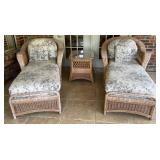 3pc. Brown Wicker Patio Furniture. 3pc. Brown Wicker Patio Furniture.