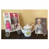 First Ladies China Tea Pot-Daffodil First Ladies China Tea Pot-Daffodil