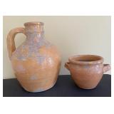 Pottery Pitcher-12.5" & Urn Pottery Pitcher-12.5" & Urn