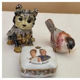 3 VTG. Trinket/Pill Containers 3 VTG. Trinket/Pill Containers