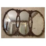 Mid Century Gold Bassett Triptych Hollywood, Cont. Mid Century Gold Bassett Triptych Hollywood, Cont.