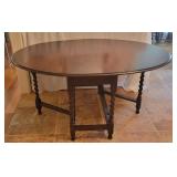 Drop Leaf Table with Barley Twist Legs Drop Leaf Table with Barley Twist Legs