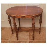 Mahogany Console Hall Table with Inlaid Top Mahogany Console Hall Table with Inlaid Top