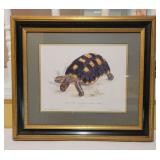 Turtle Print in Gold Leaf and Black Frame Turtle Print in Gold Leaf and Black Frame