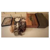 2 Jewelry Boxes W/Various Pieces of Costume 2 Jewelry Boxes W/Various Pieces of Costume