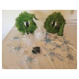Angel Tree Topper and Snowflake Ornaments Angel Tree Topper and Snowflake Ornaments