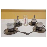Silver Plate Espresso Set from Brazil Silver Plate Espresso Set from Brazil