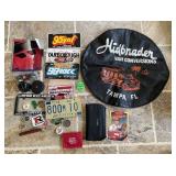 Tire Cover, CD Holder for Visor, 1975 License Tire Cover, CD Holder for Visor, 1975 License