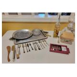 Rabbit Silent Butler with Pewter Tray Lot Rabbit Silent Butler with Pewter Tray Lot