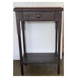 Antique Marble Top Side Table-The Marble Is Antique Marble Top Side Table-The Marble Is