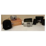 2 Vtg. Cameras & Pair of Sears Wide Angle, Cont., 2 Vtg. Cameras & Pair of Sears Wide Angle, Cont.,