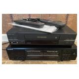 VTG. Sony DBL Cassette Player, Toshiba VHS Player, VTG. Sony DBL Cassette Player, Toshiba VHS Player,