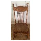 Antique Tiger Oak Pressed & Spindle Back, Cont., Antique Tiger Oak Pressed & Spindle Back, Cont.,