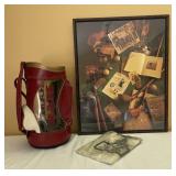 VTG. Ram Golf Bag, Framed Art Print Featuring VTG. Ram Golf Bag, Framed Art Print Featuring