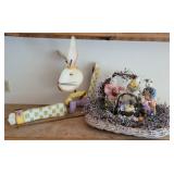 Easter Bunny Decor and Basket Set Easter Bunny Decor and Basket Set