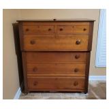 Empire Style Chest with Keyhole and Casters Empire Style Chest with Keyhole and Casters