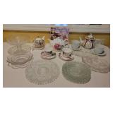 Afternoon Tea Party Set with Teapots and Glassware Afternoon Tea Party Set with Teapots and Glassware