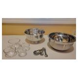 Reed & Barton Pewter Bowl With Accessories Reed & Barton Pewter Bowl With Accessories