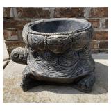 Turtle Planter-Very Heavy. 11" Diam. & 11" Tall Turtle Planter-Very Heavy. 11" Diam. & 11" Tall