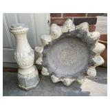 Concrete Bird Bath-Very Heavy Concrete Bird Bath-Very Heavy